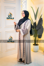 3 Part Exclusive Embroidery Borka - Image 2