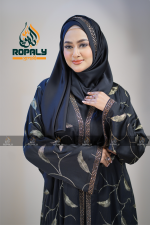 Zafran Fabrics Elegances Embroidery Borka - Image 4