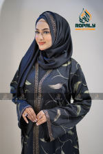 Zafran Fabrics Elegances Embroidery Borka - Image 3